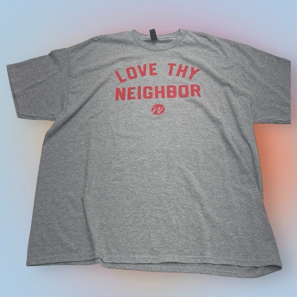 Men’s 2XL LOVE THY NEIGHBOR T-shirt - Picture 2 of 2